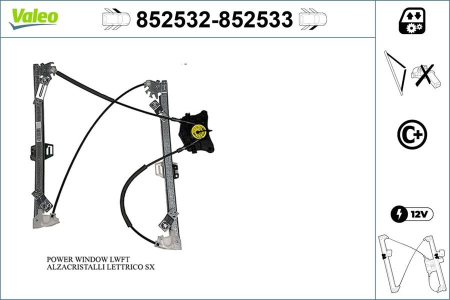 Seat Toledo Ön Sol Cam Mekanizması VALEO