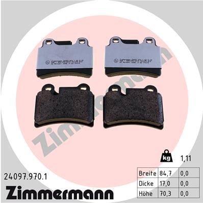 Volkswagen Touareg Arka Balata ZIMMERMANN