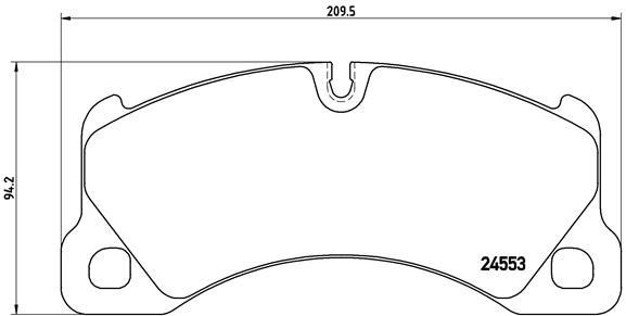 Volkswagen Touareg Ön Balata BREMBO