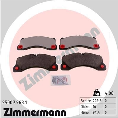 Volkswagen Touareg Ön Balata ZIMMERMANN