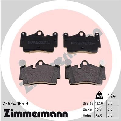 Volkswagen Touareg Arka Balata 112x73 ZIMMERMANN