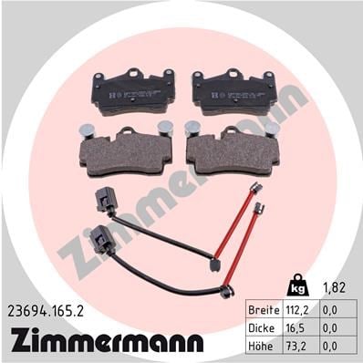 Volkswagen Touareg Arka Balata 112x73 ZIMMERMANN
