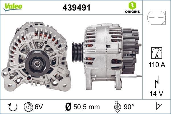 VW Touran Audi A3 Golf 5 Seat Leon Skoda Octavia Alternatör VALEO