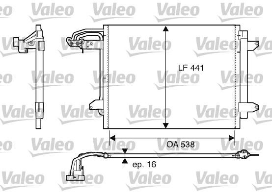 Volkswagen Touran Klima Radyatörü VALEO
