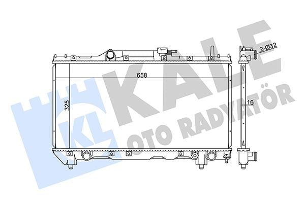 Toyota Carina E Radyatör 1.6 1.8 16V 92-97 KALE-RADYATOR