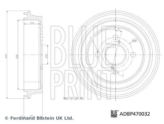 Toyota Vitz Yaris Fren Kampanası BLUEPRINT