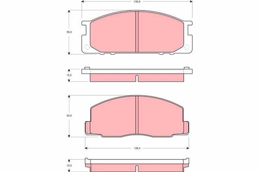 Toyota Liteace Bus M3 Ön Disk Balata TRW