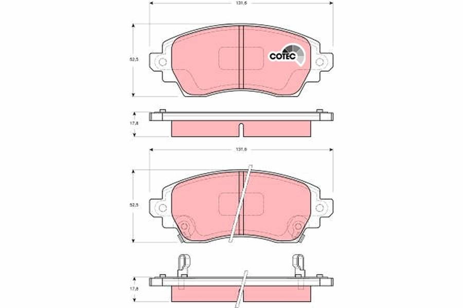 Toyota Corolla Ön Fren Balata TRW