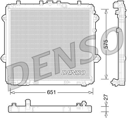 Toyota Land Cruiser / Prado J150 Motor Su Radyatörü DENSO