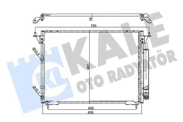 Toyota Hiace Klima Radyatörü Kondenser KALE-RADYATOR
