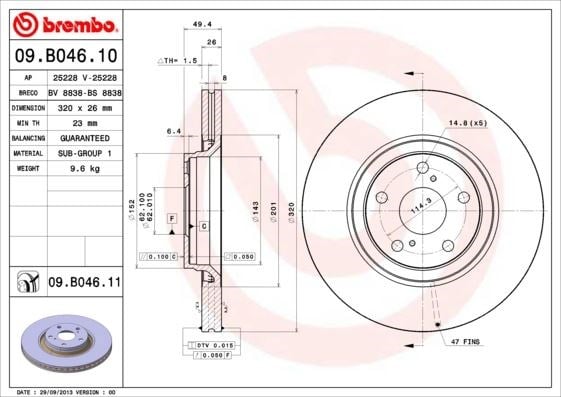 Toyota Ön Fren Diski [UV Kaplamalı] BREMBO