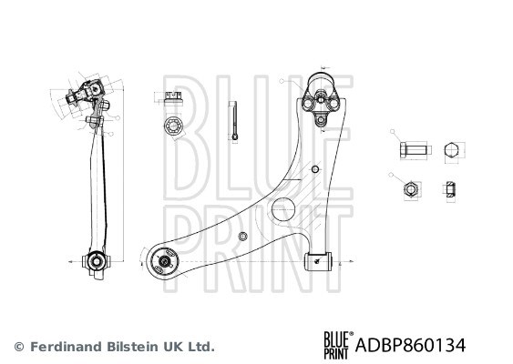 Toyota Gaia Salıncak Yataklar ve Mafsalı Olan BLUEPRINT