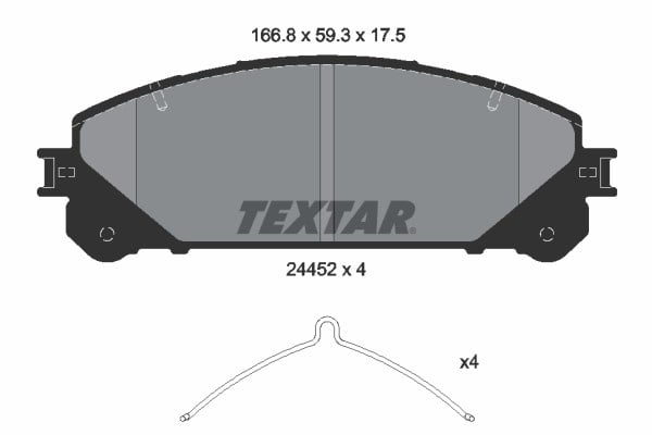 Toyota RAV4 A4 Ön Fren Balatası TEXTAR
