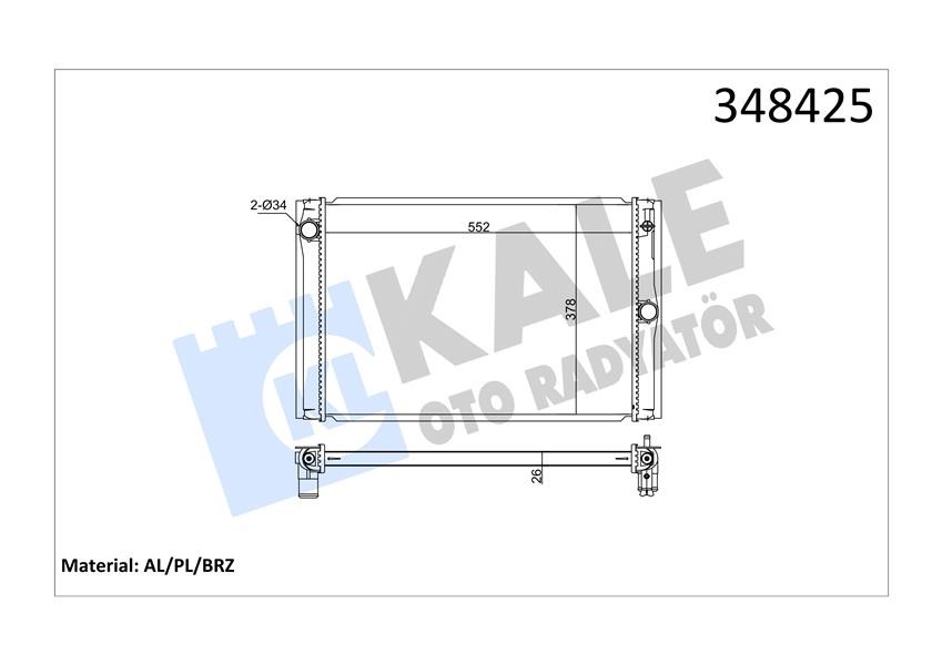 Toyota Corolla D4D Radyatör Brazing KALE-RADYATOR