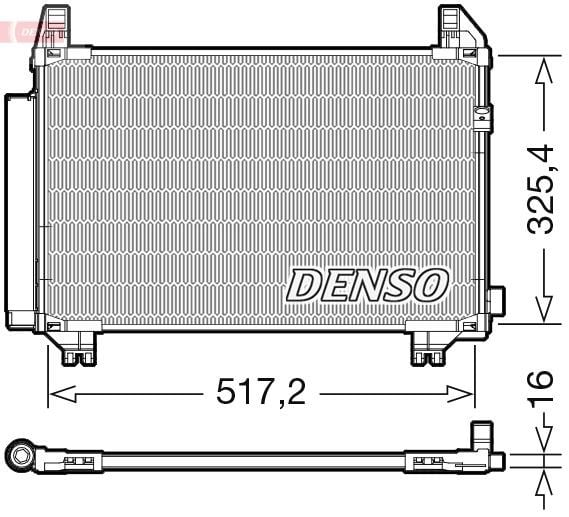 Toyota Auris E15 Klima Radyatörü Kondenser DENSO
