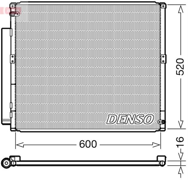 Toyota Land Cruiser J120 Klima Radyatörü Kondenser DENSO