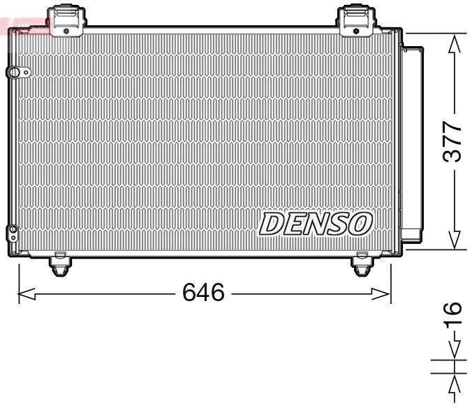 Toyota Corolla E12 Klima Radyatörü Kondenseri DENSO