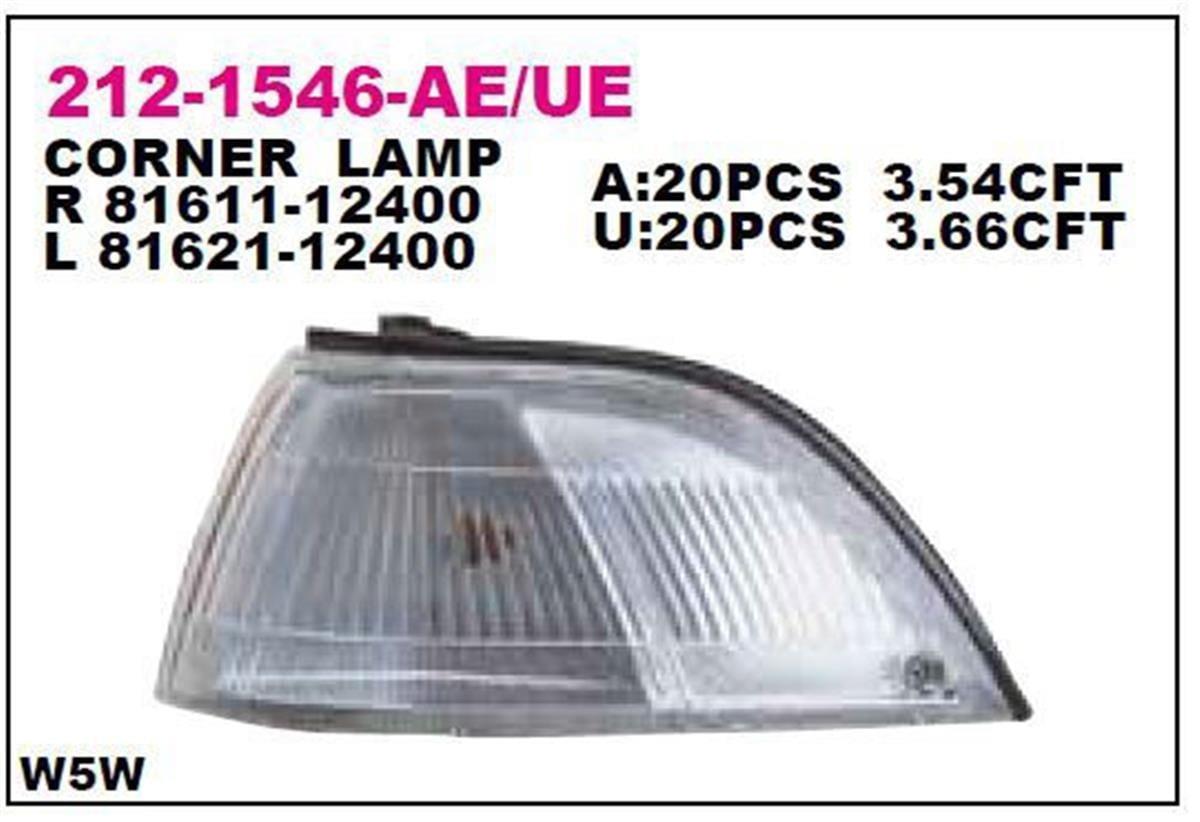 Toyota Corolla (E9) Sol Sinyal Lambası Depo (88-92 Benzin) 81621