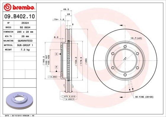 Toyota Ön Fren Diski [Standart] BREMBO