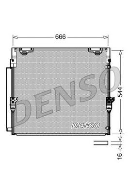 Toyota Land Cruiser J200 Klima Radyatörü Kondenseri DENSO