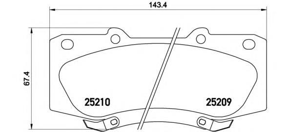 Toyota Hilux Vigo Ön Fren Balatası SANGSIN