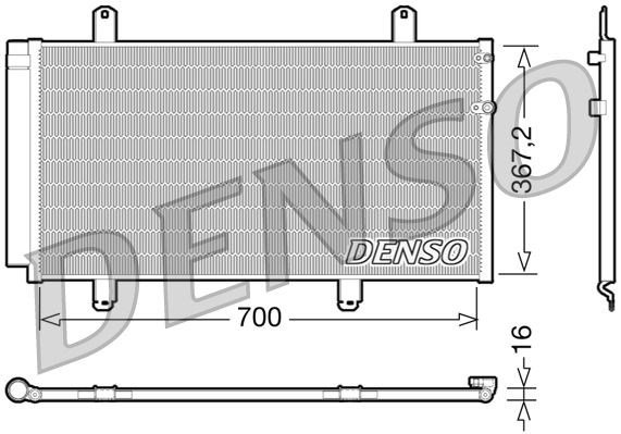 Toyota Camry V4 Klima Radyatörü Kondenseri DENSO