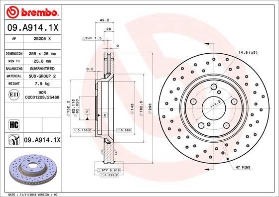 Toyota Ön Fren Diski XTRA BREMBO