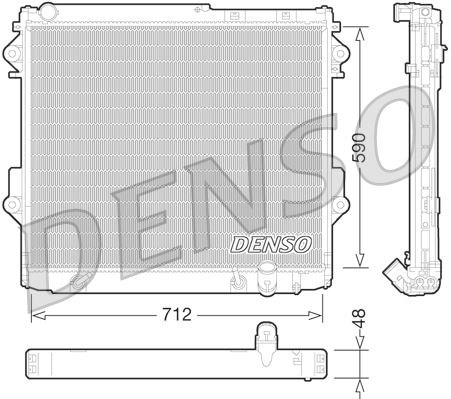 Toyota Land Cruiser J200 Motor Su Radyatörü DENSO