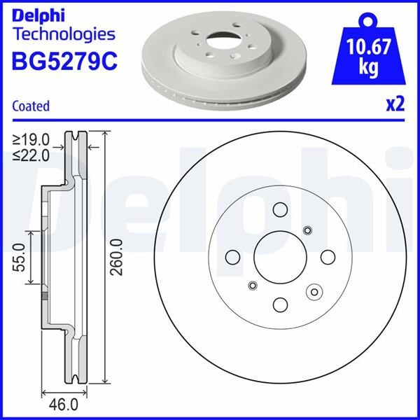 Toyota Avensis 2 Corolla IX Verso Fren Kaliperi BLUEPRINT
