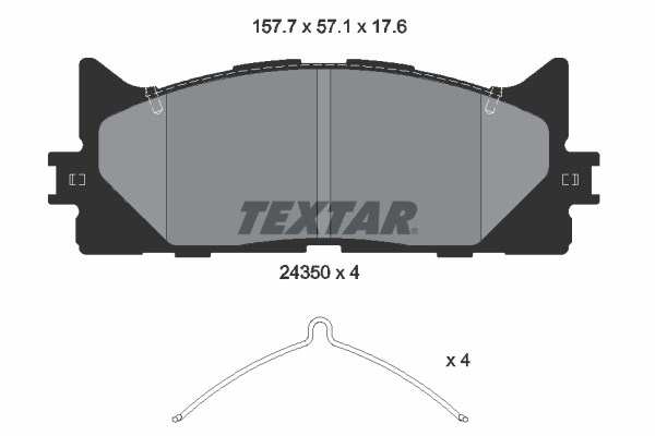 Toyota Camry V4 Ön Fren Balatası TEXTAR