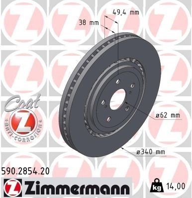 Highlander GSU7-AXUH7 Fren Diski ZIMMERMANN