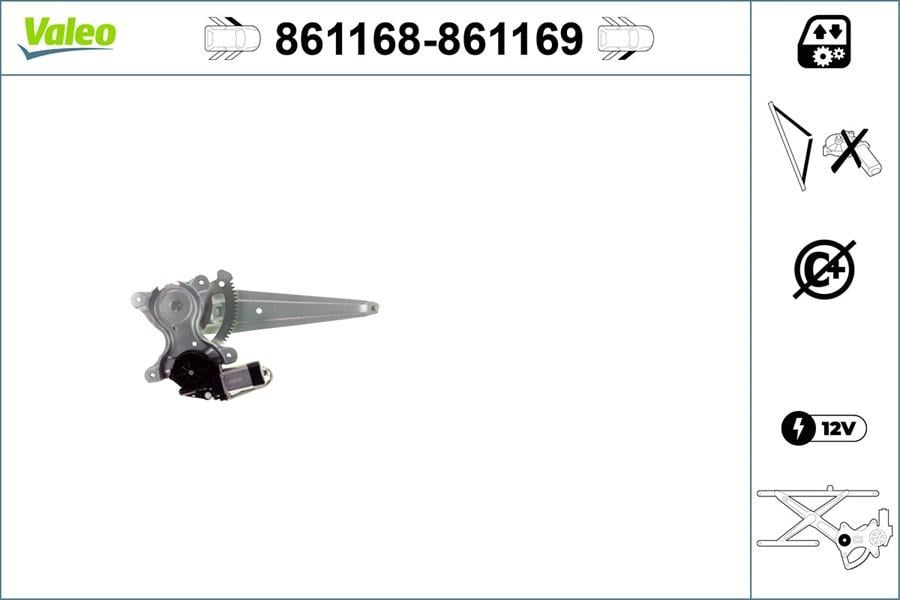 Toyota Daihatsu Terios Ön Sol Cam Mekanizması VALEO