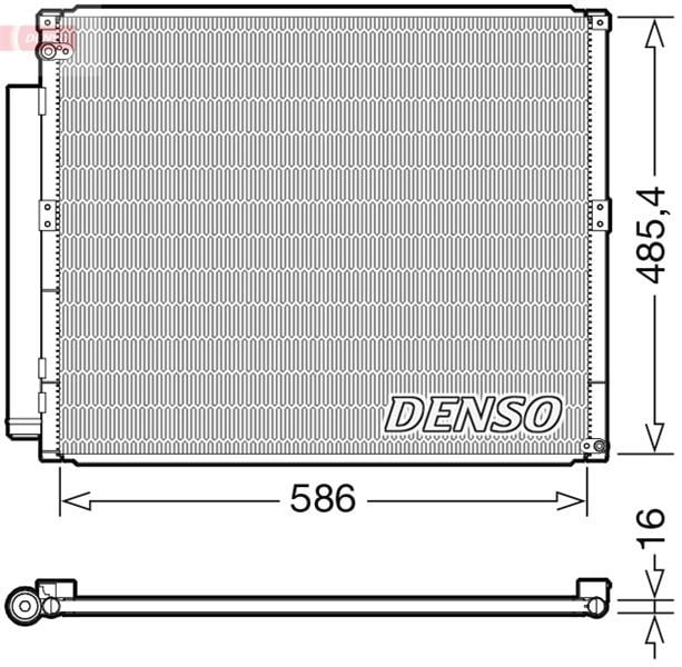 Toyota Land Cruiser J120 Klima Radyatörü Kondenser DENSO