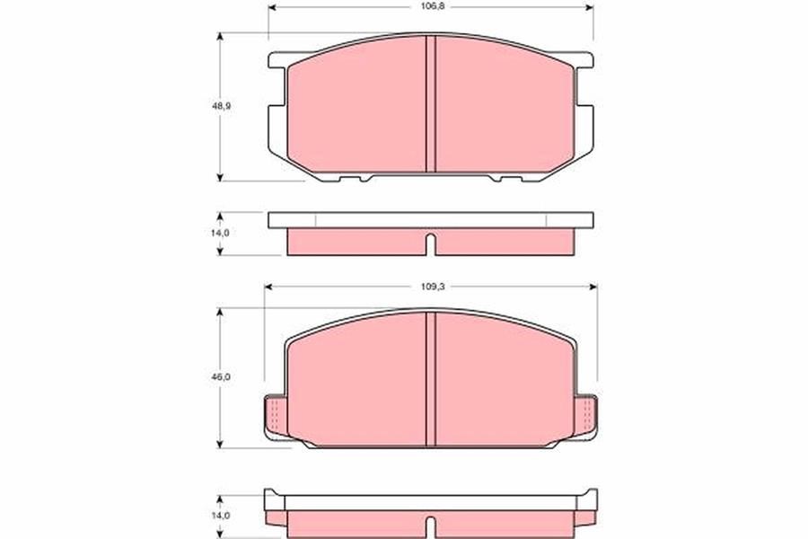 Toyota Carina II Ön Disk Balatası TRW