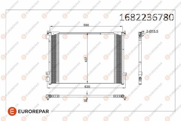 Renault Trafic II Opel Vivaro Klima Radyatörü Kondanseri 1.9 DTI 2.0 CDTI EUROREPAR