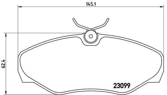 Renault Trafic II Opel Vivaro Ön Balata BREMBO
