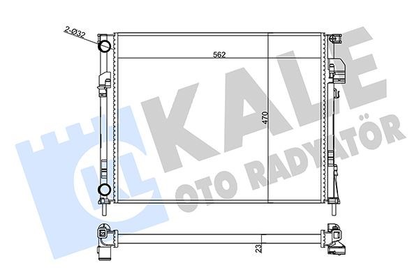 Renault Trafic 2 Su Radyatörü KALE-RADYATOR