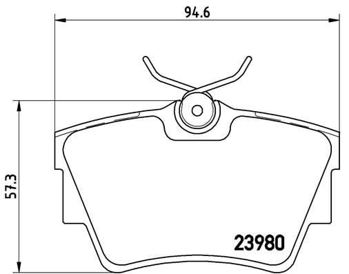 Renault Trafic II Trafic III Opel Vivaro A Vivaro B Arka Fren Balatası BREMBO