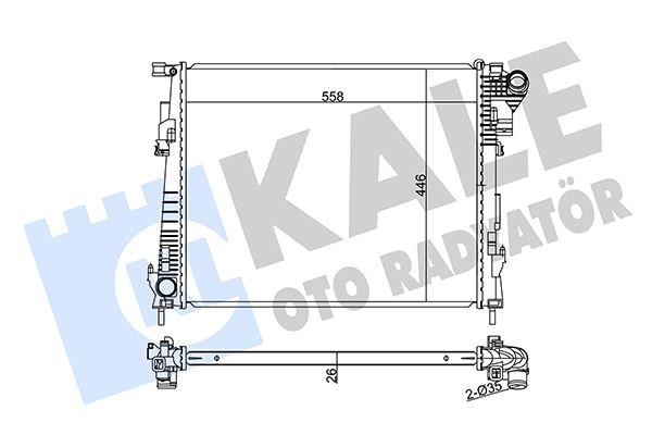 Renault Trafic 2 Su Radyatörü KALE-RADYATOR