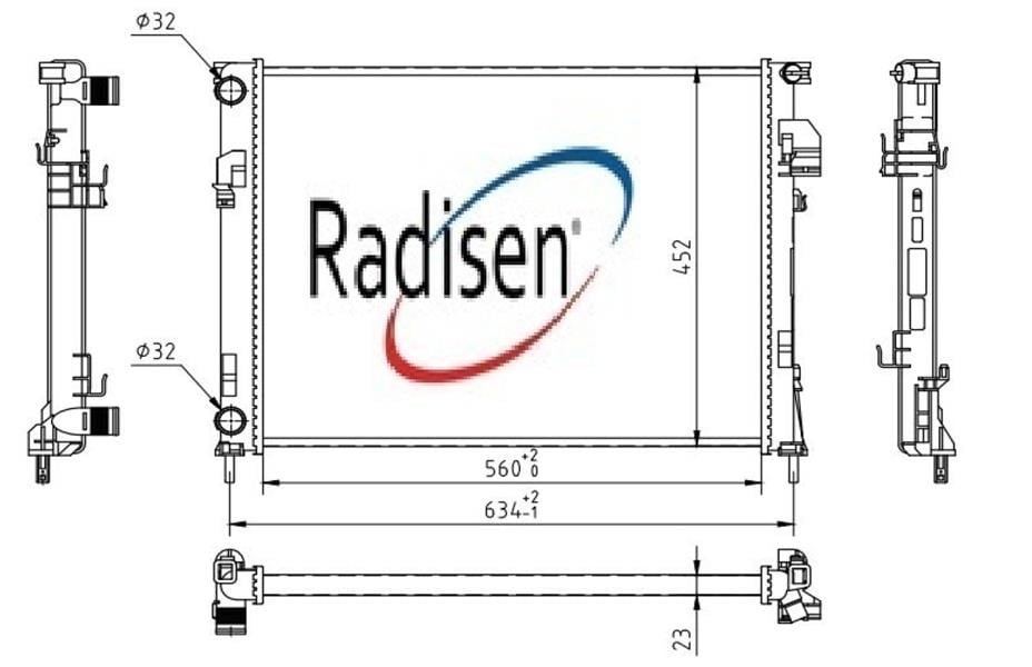 Renault Trafic II Radyatör 1.9 DCI-1.9 DTI RADISEN