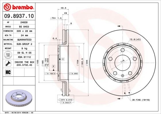 Renault Trafic Ön Fren Diski BREMBO