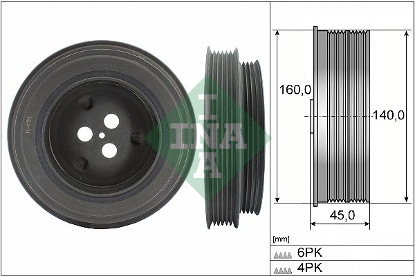 Ford Transit Peugeot Boxer Jumper Ducato Krank Kasnağı 2.2 TDCİ INA
