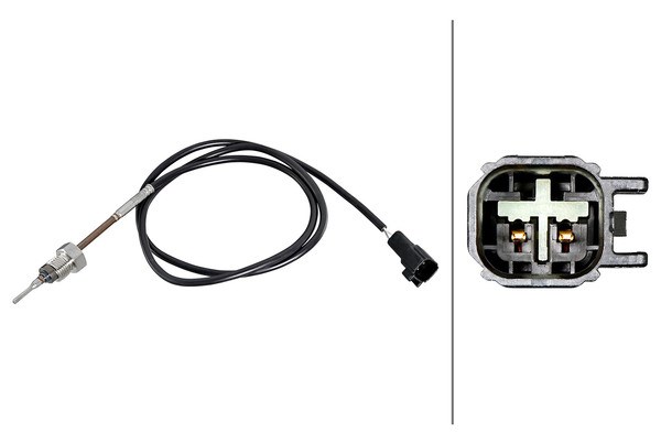 Ford Transit Egzoz Sıcaklık Sensörü 660mm HELLA