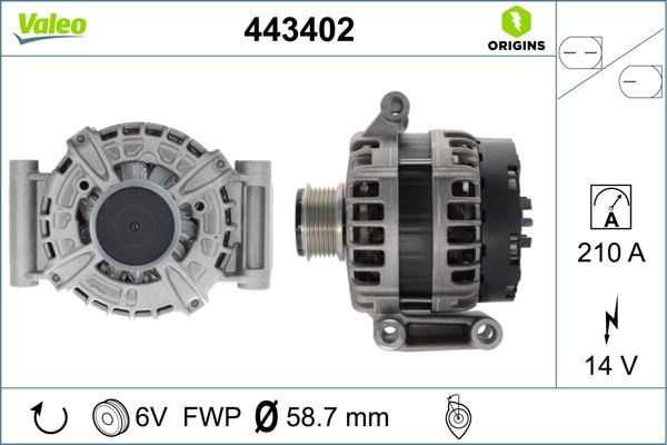 Ford Transit Custom 2.2 TDCi Alternatör 210 AMP VALEO