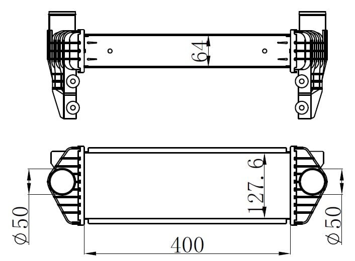 Ford Transit Connect Turbo Intercooler Radyatörü ORIS