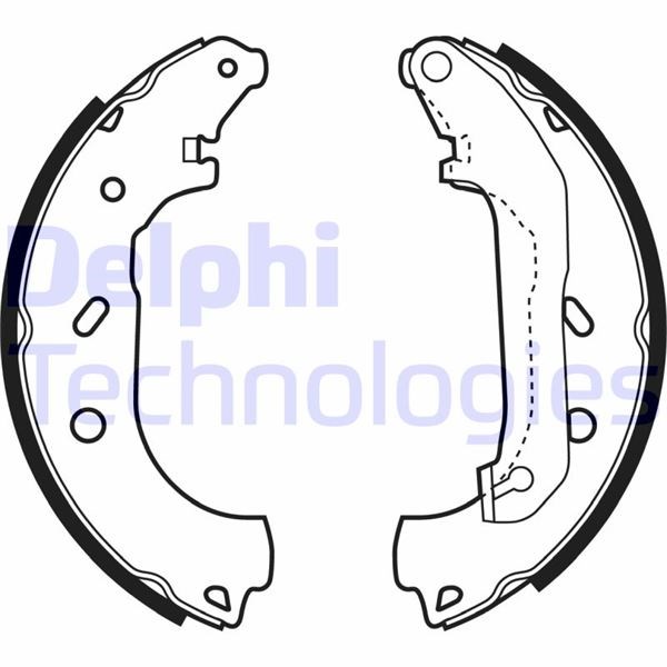 Ford Transit Tourneo Connect Arka Pabucu Balata DELPHI