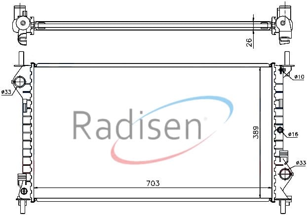 Ford Transit Connect Radyatör 1.8 DI RADISEN