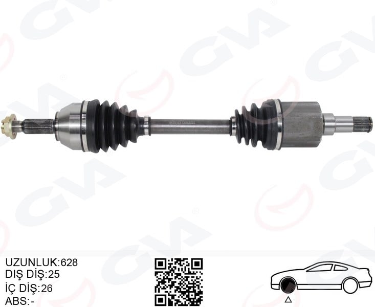 Ford Transit Connect Ön Aks Komple Sol 1.8 TDCI GVA