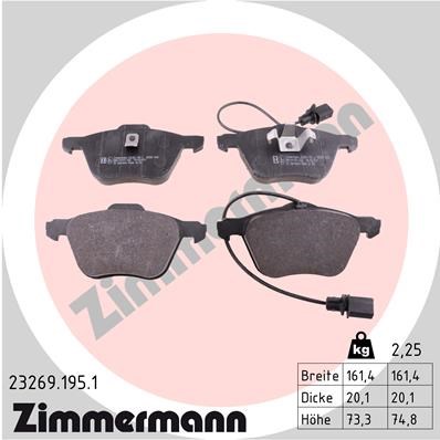 Volkswagen Transporter T4 Ön Balata Fişli ZIMMERMANN