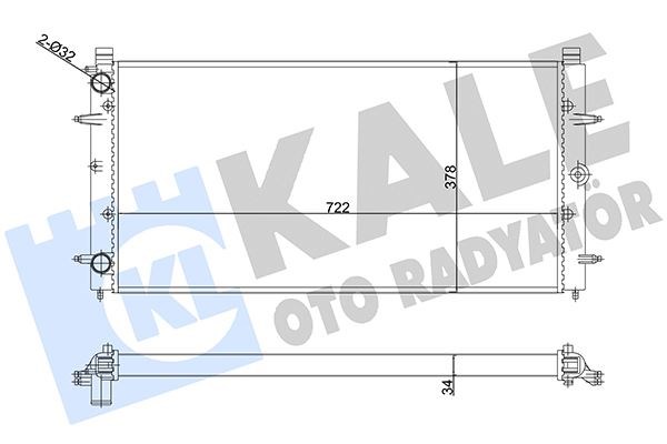 Volkswagen Transporter T4 Su Radyatörü KALE-RADYATOR
